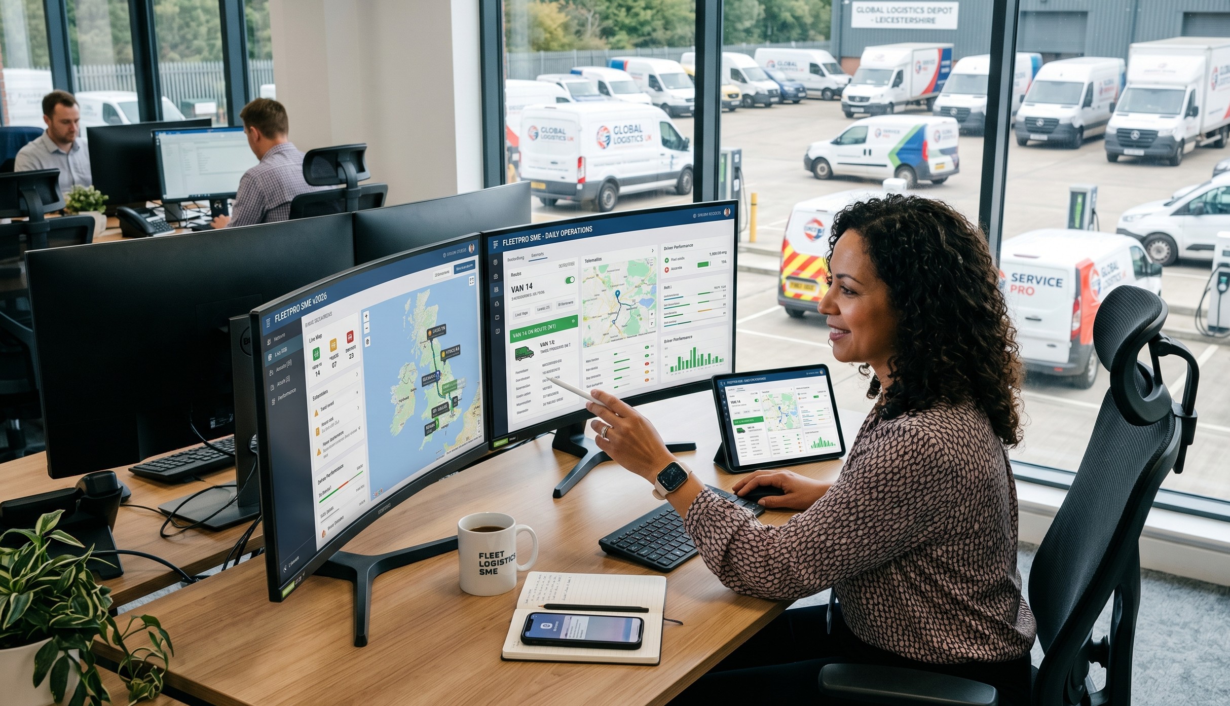 Fleet manager using computer