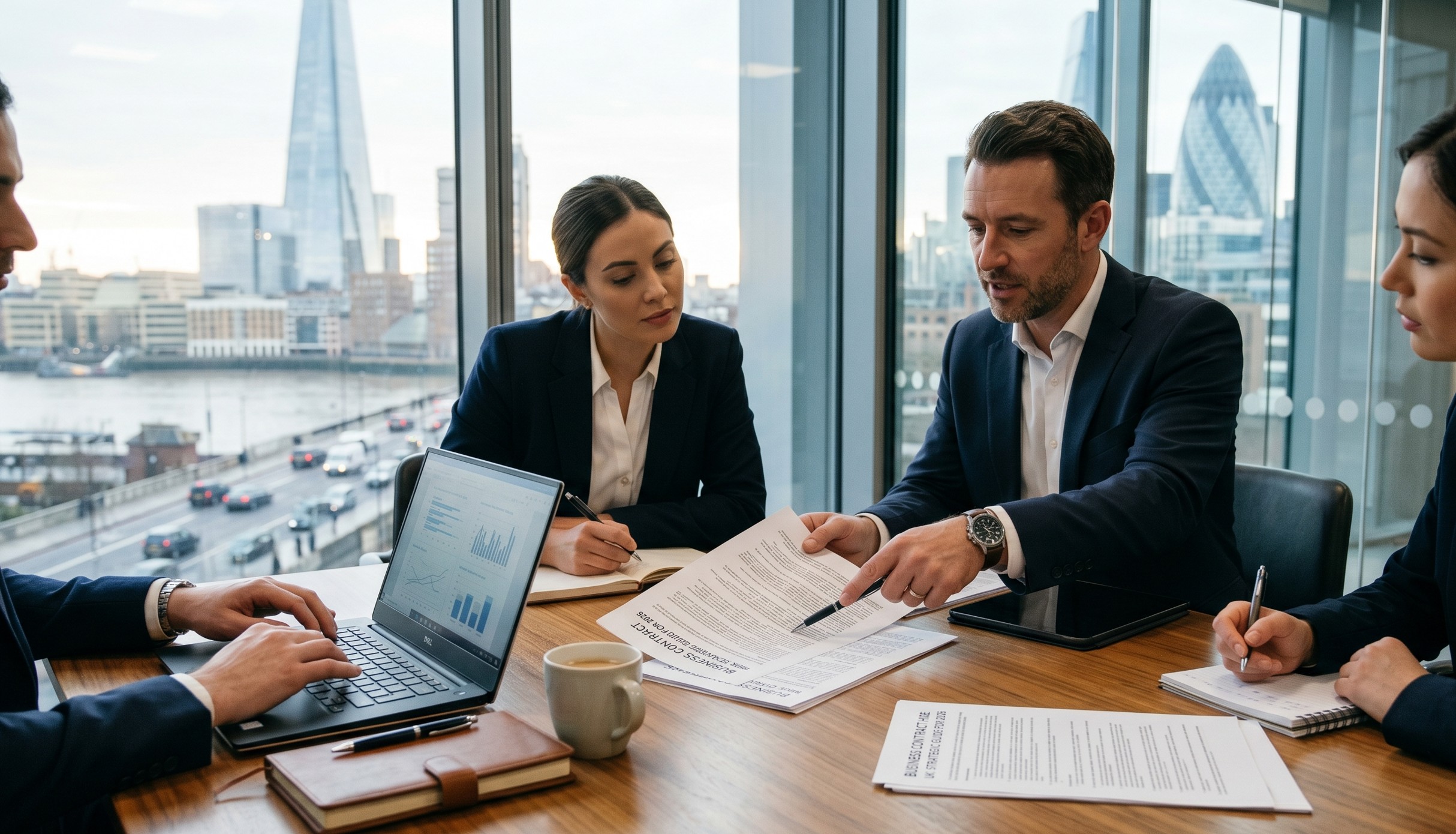 Business contract hire meeting