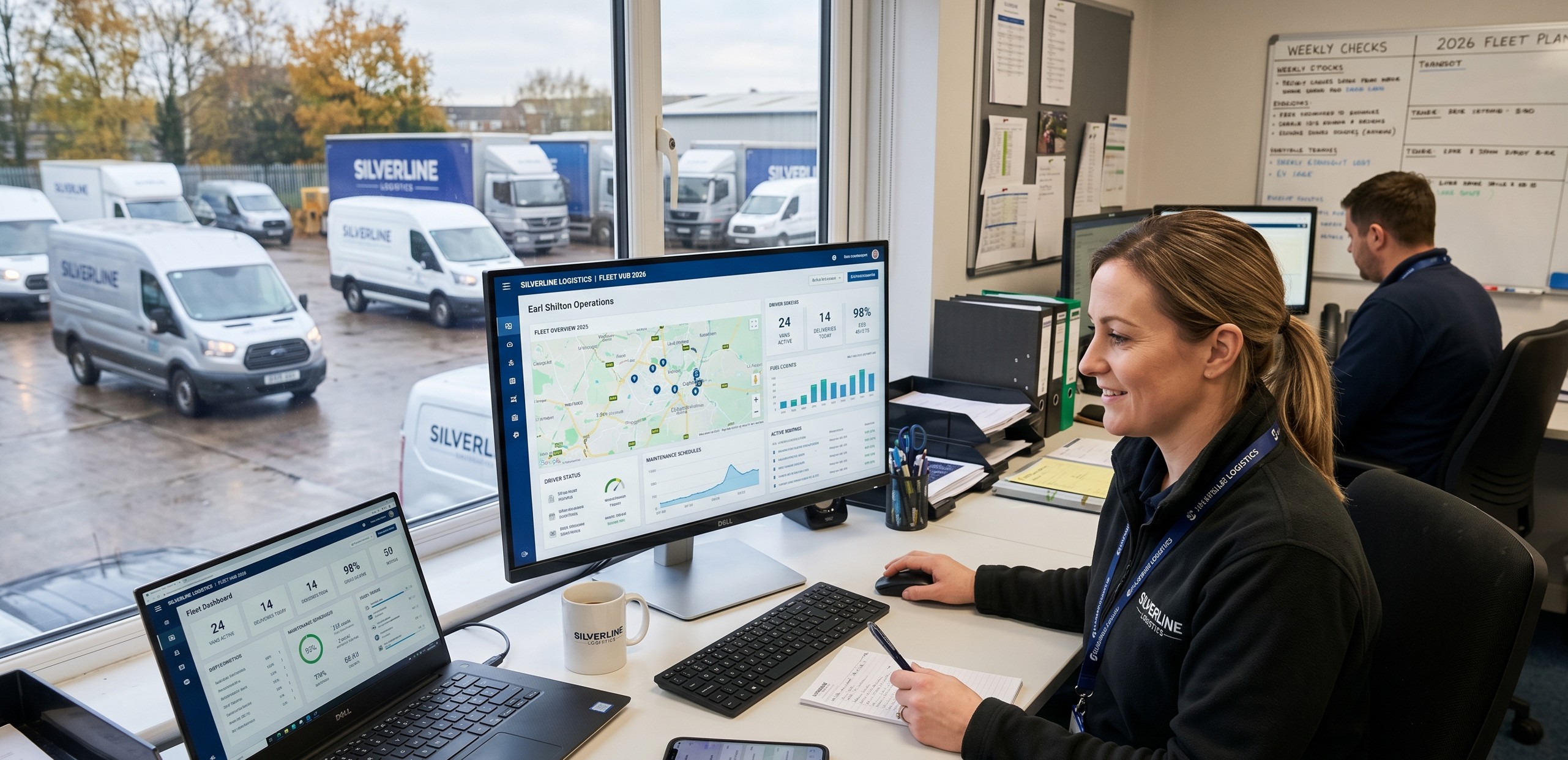 Fleet manager organising work load